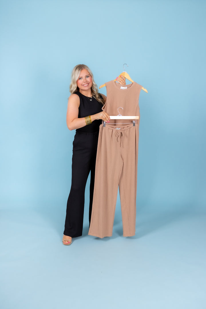 The Denver Crinkle Knit Pants