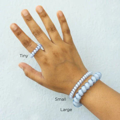 Teleties | Washed Denim Small Hair Ties