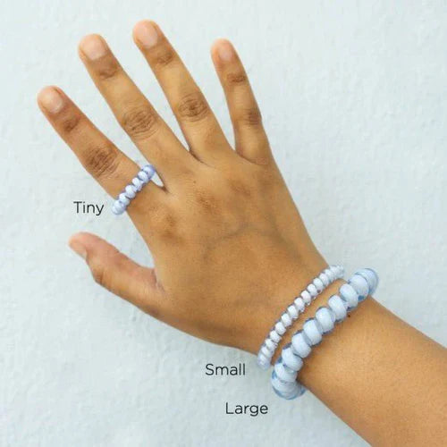 Teleties | Washed Denim Small Hair Ties