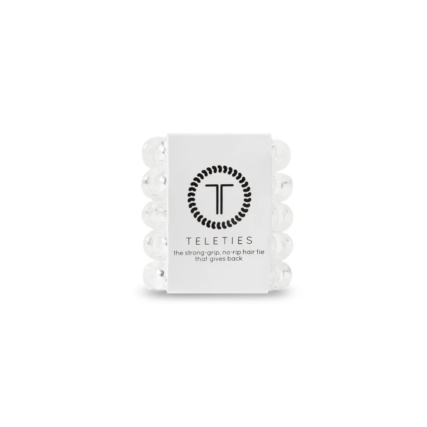 Teleties | Crystal Clear - Tiny Spiral Hair Ties