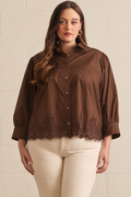 The Emmeline Lace Hem Blouse