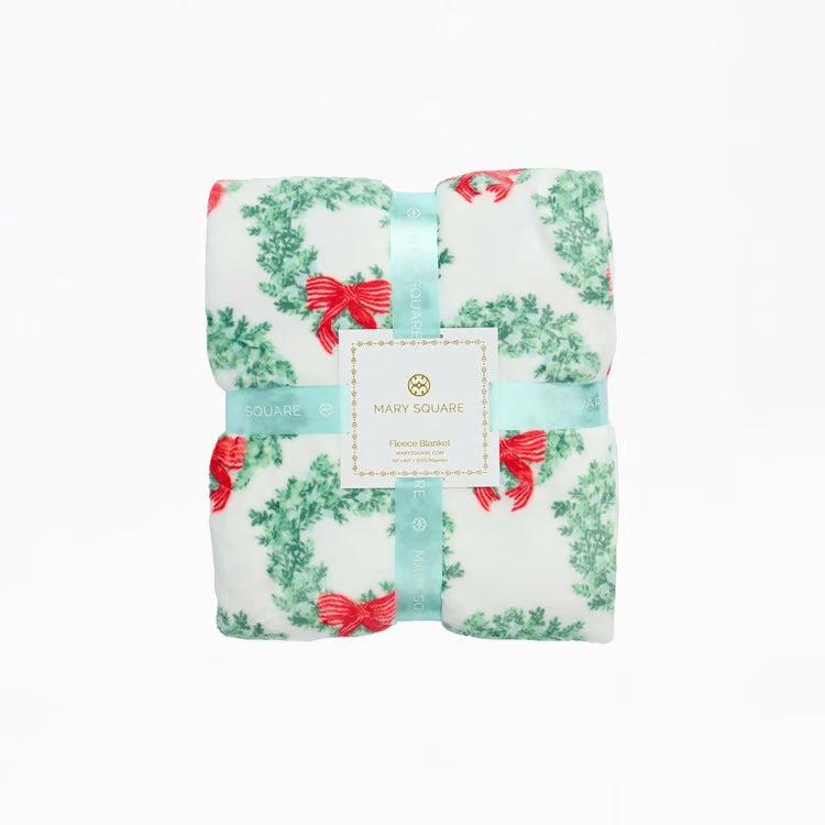 Mary Square | Blanket - Wreath & Ribbon