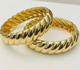 Two Forty Two | CHIC | Cable Hinge Bracelet - Gold