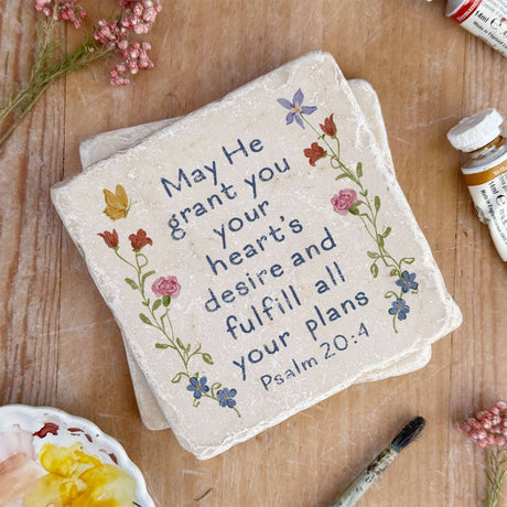 Twelve Stone Art - 701 | Psalm 20:4 - Small