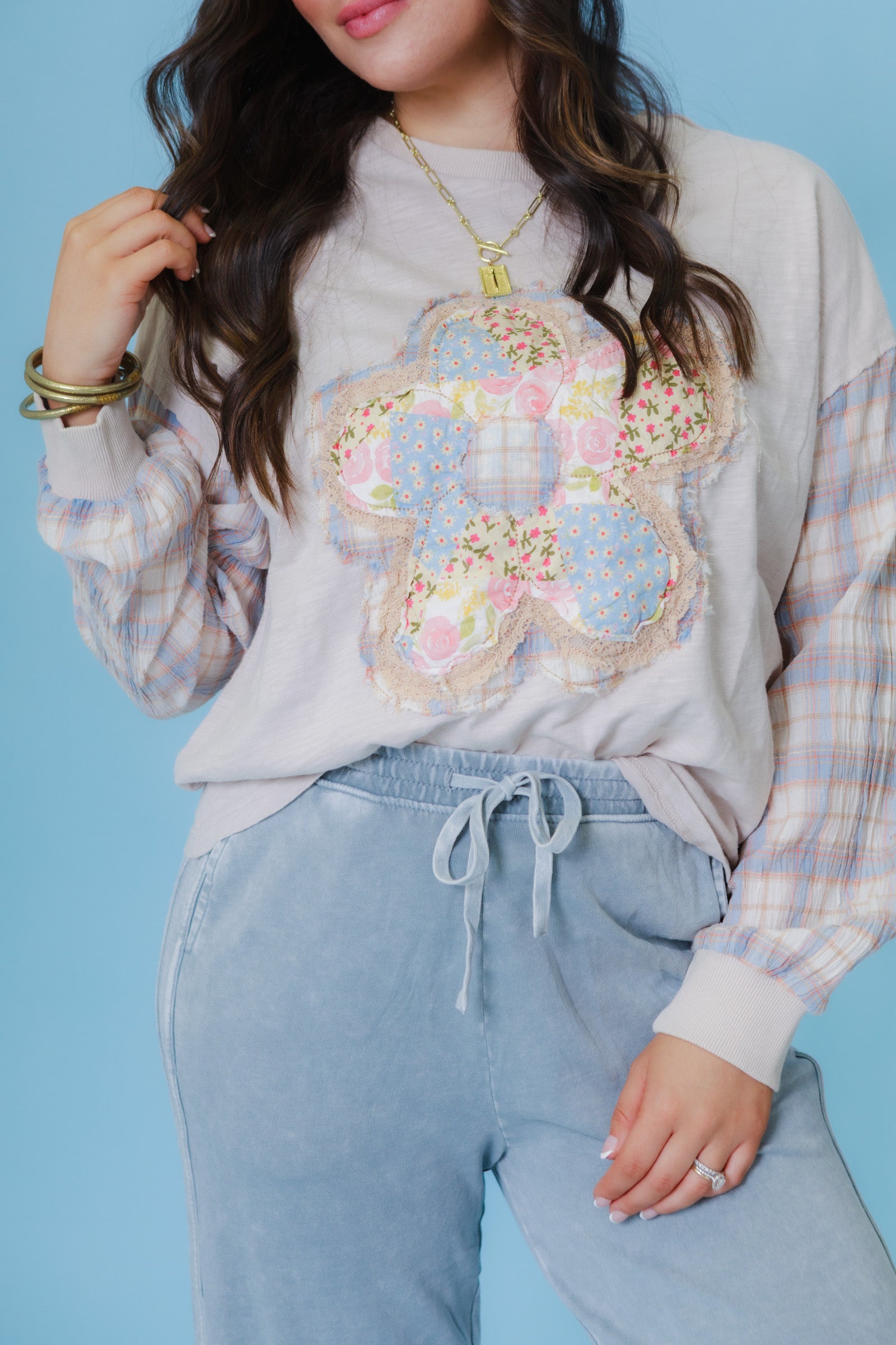 The Patchwork Meadow Pullover