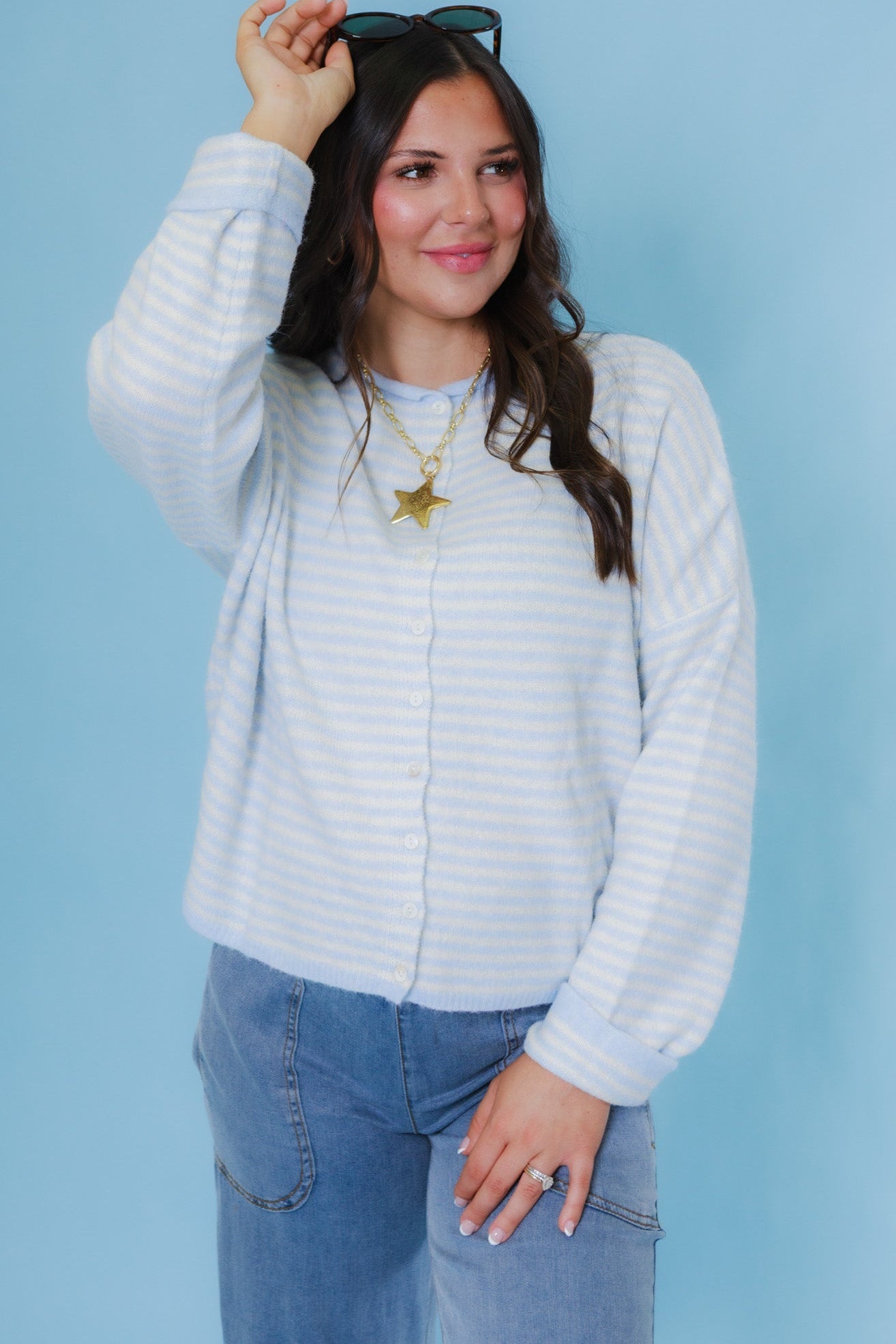 Things Between | Mini Striped Piper Cardigan