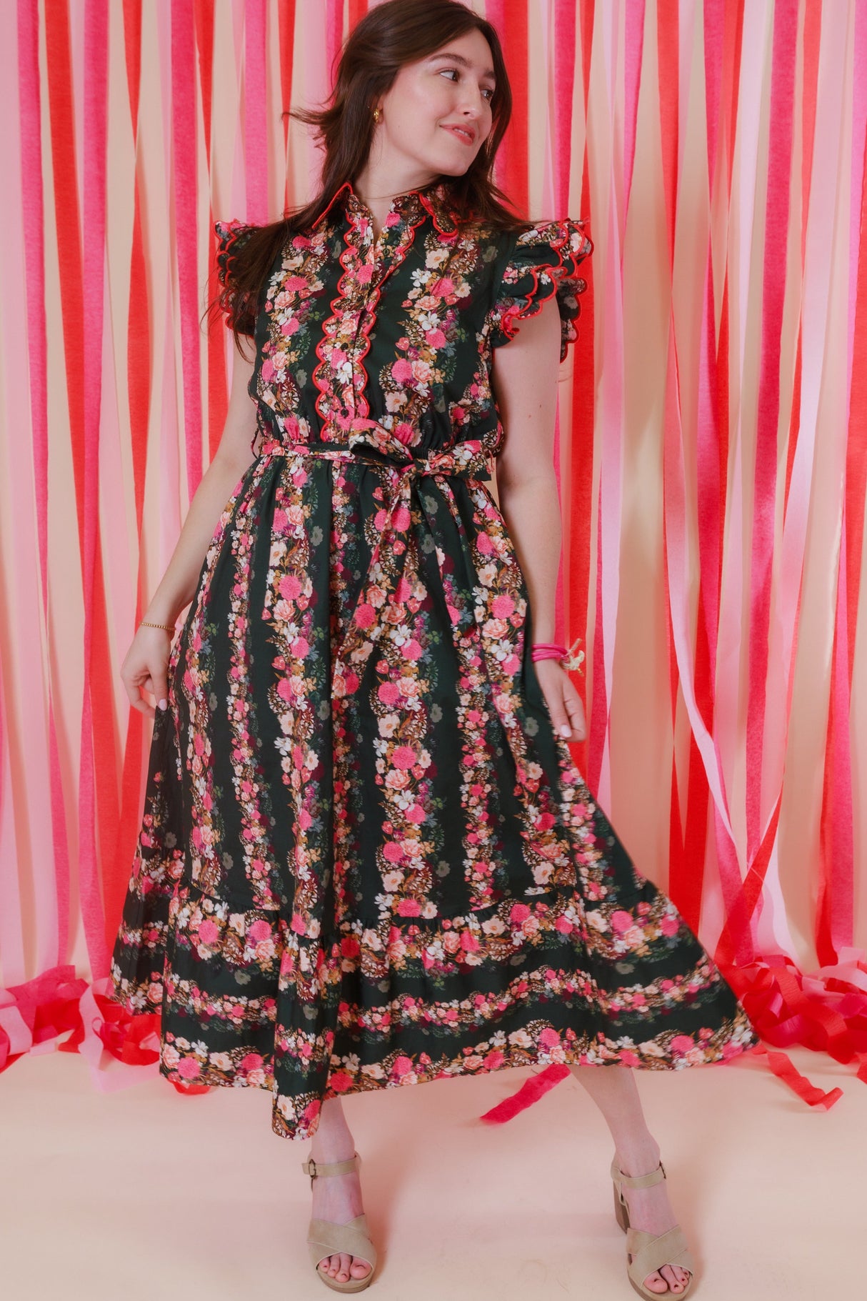 The Avery Floral Midi Dress