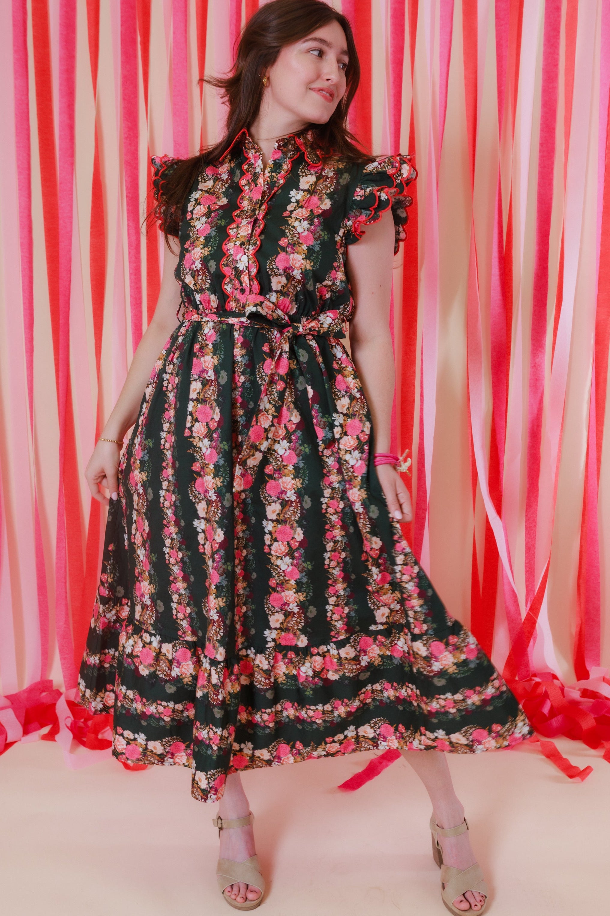 The Avery Floral Midi Dress