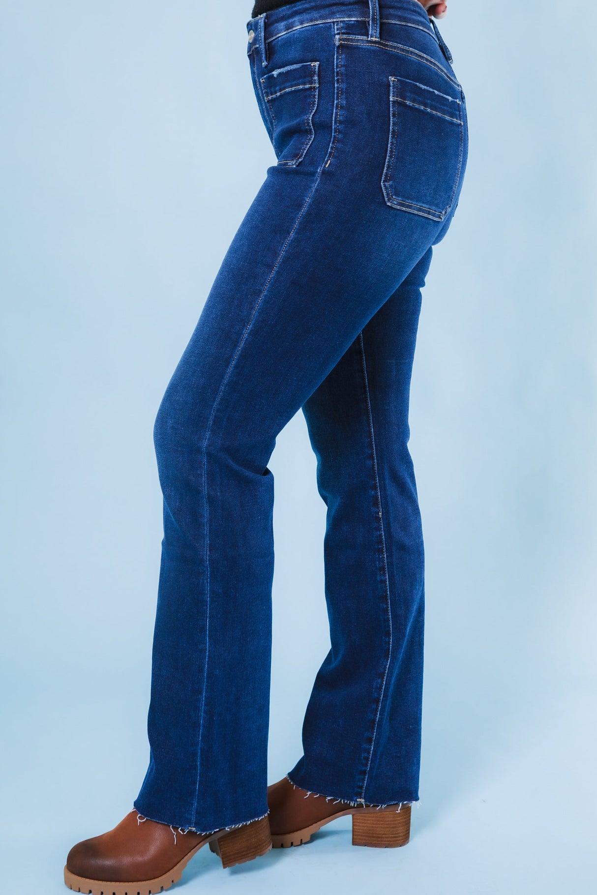Lovervet | High Rise Mini Bootcut Jean