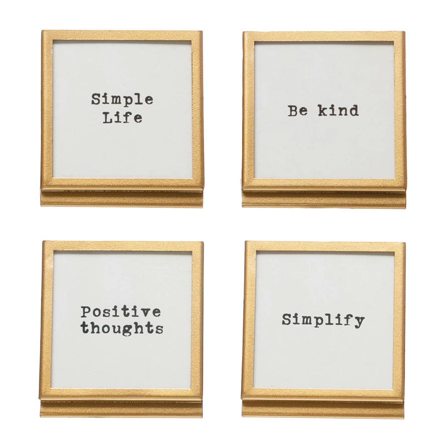 Frame with Easel and Saying - 4 Styles