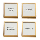 Frame with Easel and Saying - 4 Styles