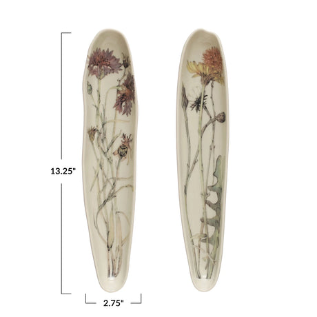 Platter With Floral Design