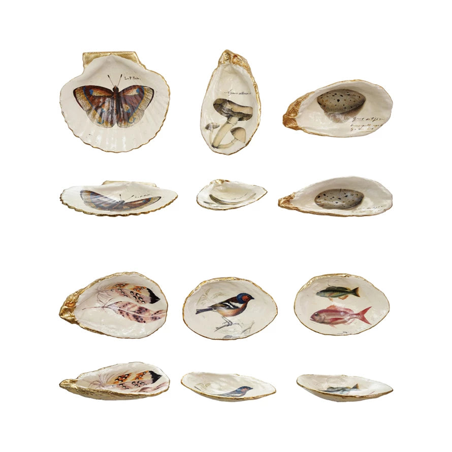Vintage Decorative Dish – Nature-Inspired Elegance