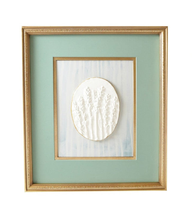 Creative Co-Op | Embossed Resin Botanicals with Gold Finish