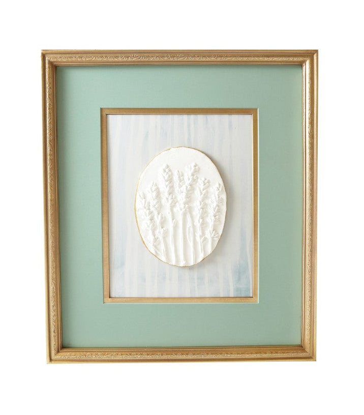 Creative Co-Op | Embossed Resin Botanicals with Gold Finish