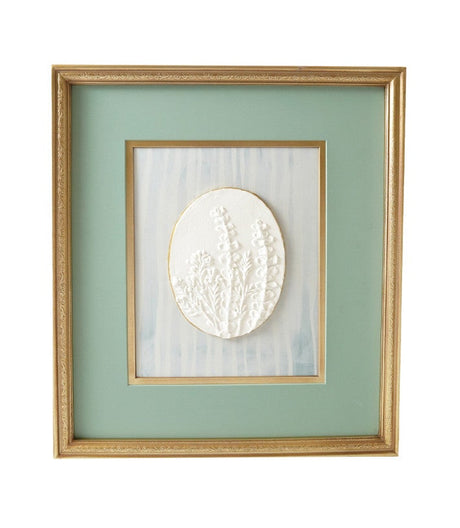 Creative Co-Op | Embossed Resin Botanicals with Gold Finish