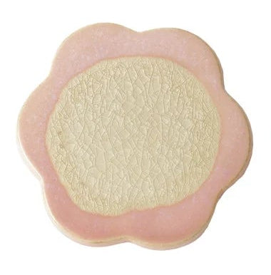 Creative Co-Op | Stoneware Crackle Glaze Flower Shaped Trivet