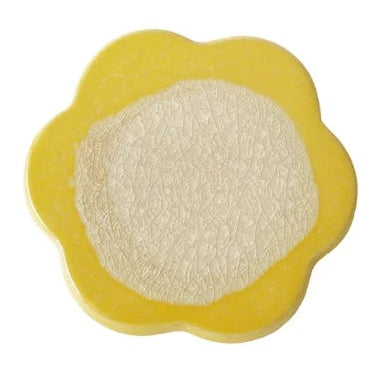 Creative Co-Op | Stoneware Crackle Glaze Flower Shaped Trivet