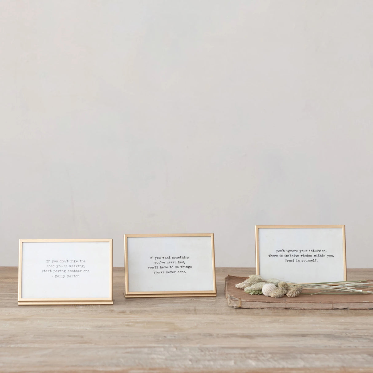 Inspirational Gold Sayings - 3 Styles