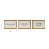 Inspirational Gold Sayings - 3 Styles