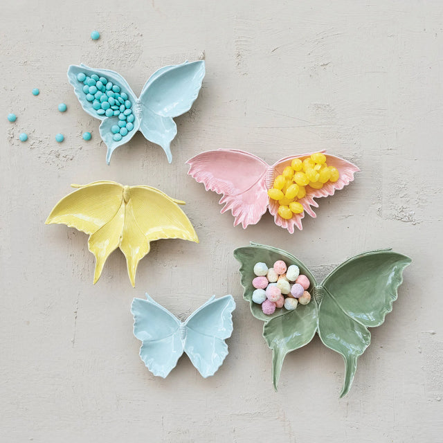 Creative Co-Op | Ceramic Butterfly Shaped Dish