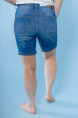 Judy Blue | High Waist Double Button Bermuda Shorts (Final Sale)