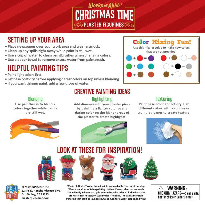 Christmas Time Plaster Figurine