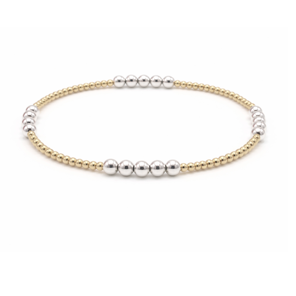 Erin Gray | The Hamptons Mixed Metal 2x4 Beaded Bracelet