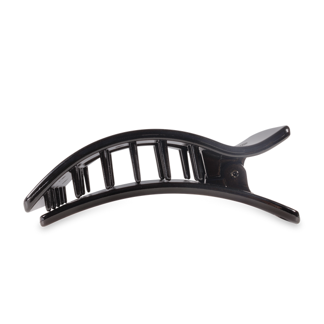 Teleties | Flat Rectangle Hair Clip | Large | Jet Black