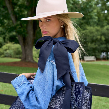 Case-Mate | Navy Bandana Bow Jelly Tote Bag