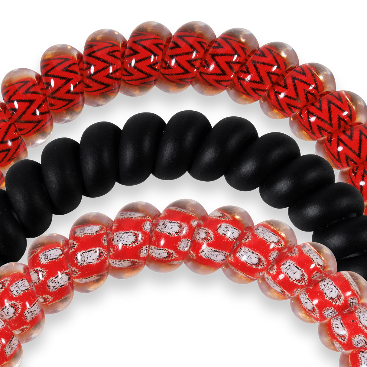 Teleties - Spiral Hair Coils | Small | Go Dawgs! Hair Ties