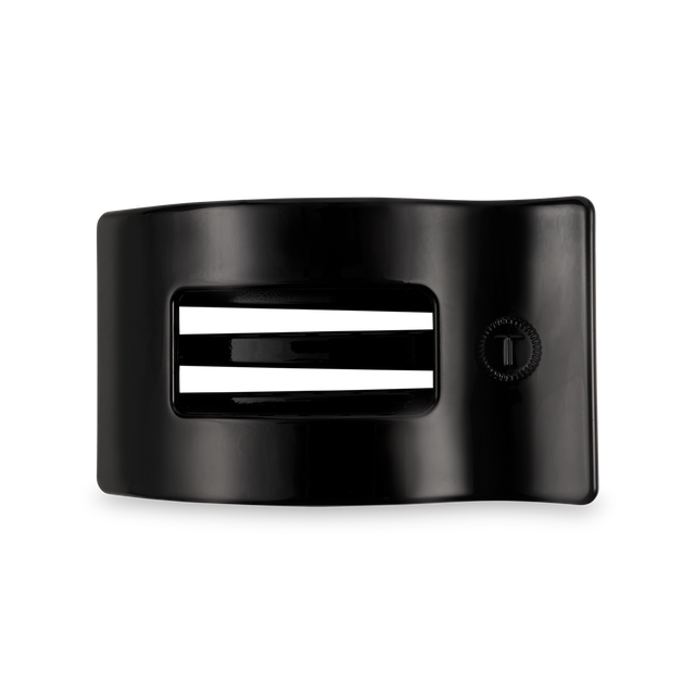 Teleties |  Flat Rectangle Hair Clip | Medium | Jet Black
