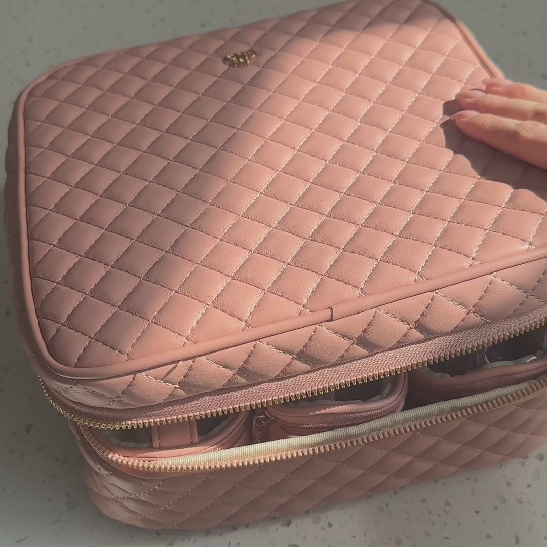 PurseN | Mini Diva Makeup Case - Petal Rose