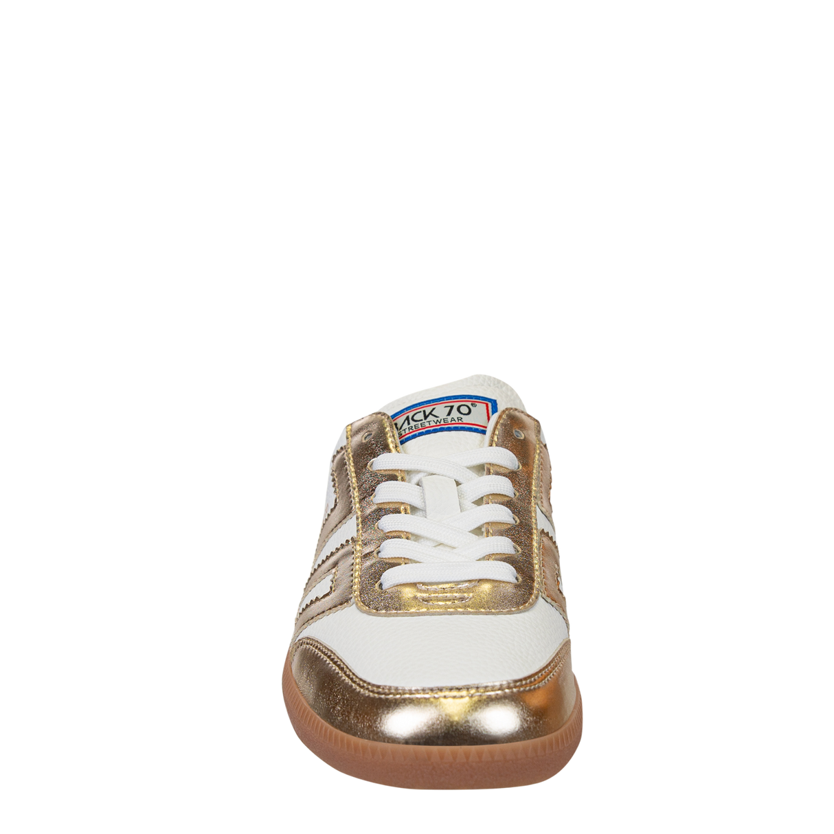 Back70 | Easter Backless Sneakers in Metallic Gold