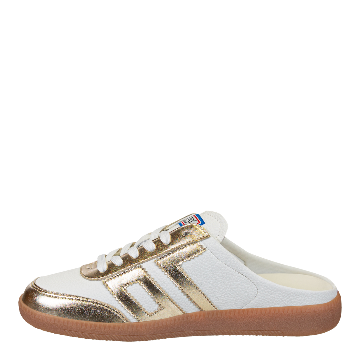 Back70 | Easter Backless Sneakers in Metallic Gold
