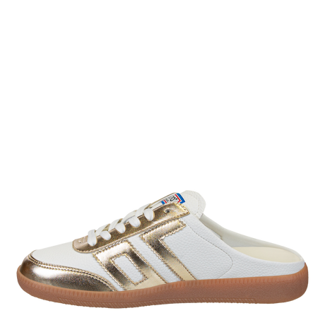 Back70 | Easter Backless Sneakers in Metallic Gold
