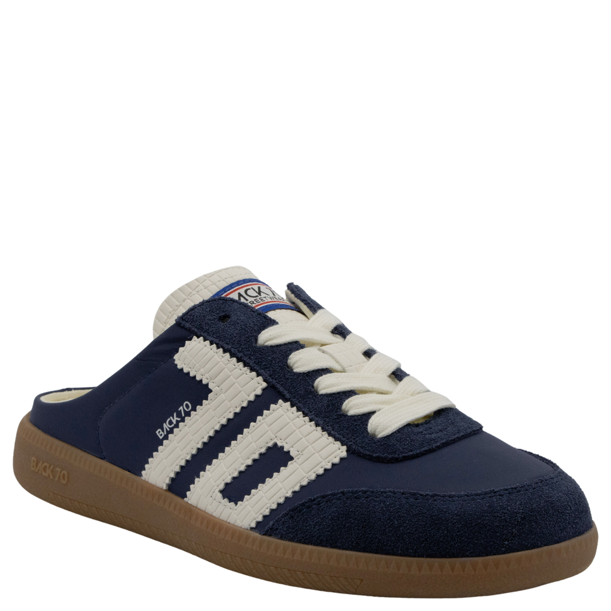 Back 70 | Easter Backless Sneakers in Navy