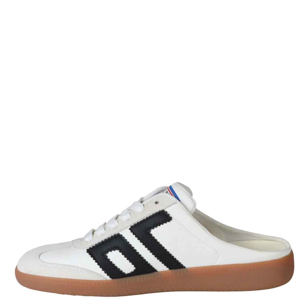 Back 70 | Easter Backless Sneakers in White Black