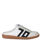 Back 70 | Easter Backless Sneakers in White Black
