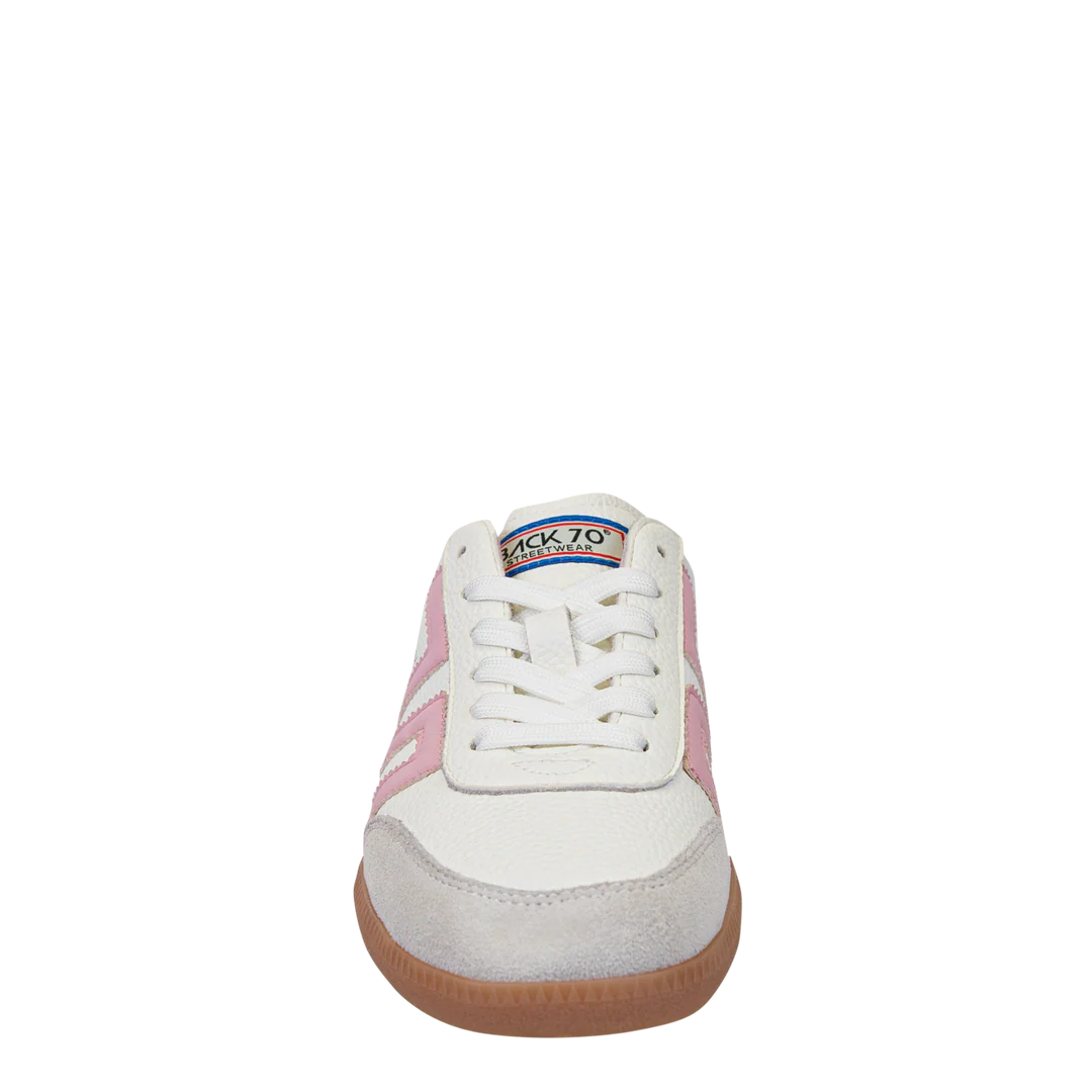 Back 70 | Easter Backless Sneakers in White Pink