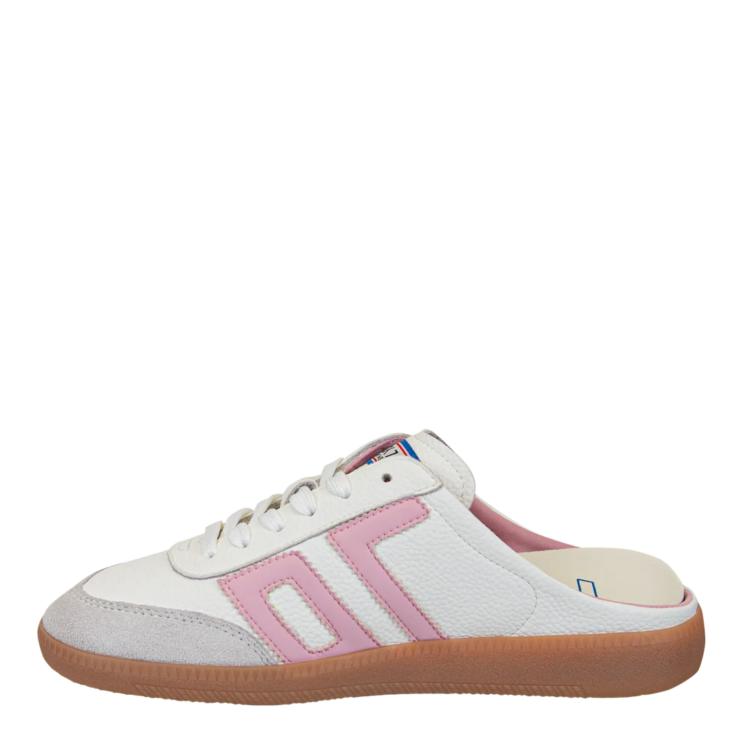 Back 70 | Easter Backless Sneakers in White Pink