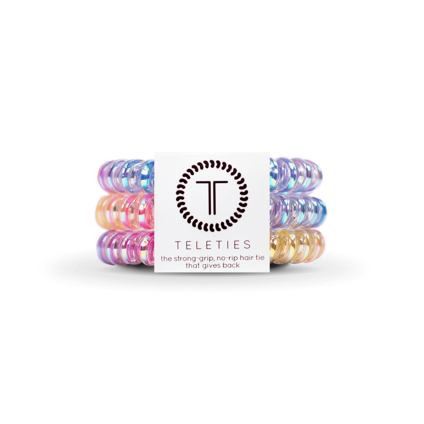 Teleties | Eat Glitter for Breakfast - Small Spiral Hair Ties