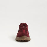Sam Edelman | Langley Lace Up Sneaker in French Burgundy Nylon/Suede