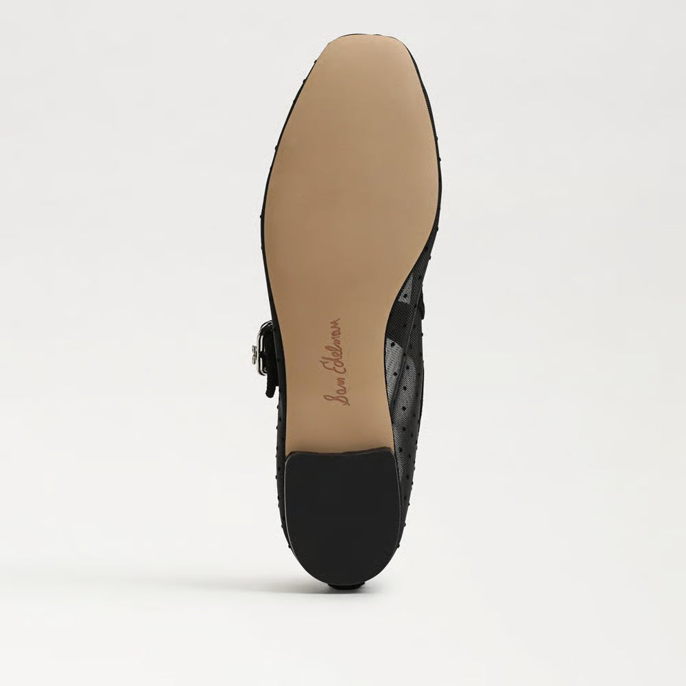 Sam Edelman | Michaela Mesh Mary Jane Flat in Black Dot