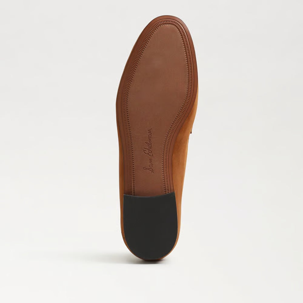 Sam Edelman | Loraine Unlined Loafer in Honey Bourbon Nubuck Suede