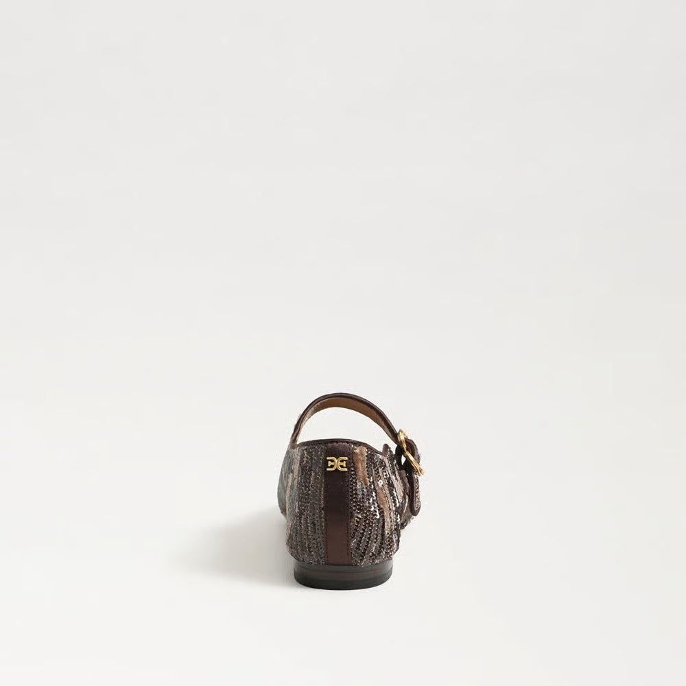 Sam Edelman | Michaela Mary Jane Flat in Mushroom Velvet