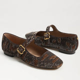 Sam Edelman | Michaela Mary Jane Flat in Mushroom Velvet