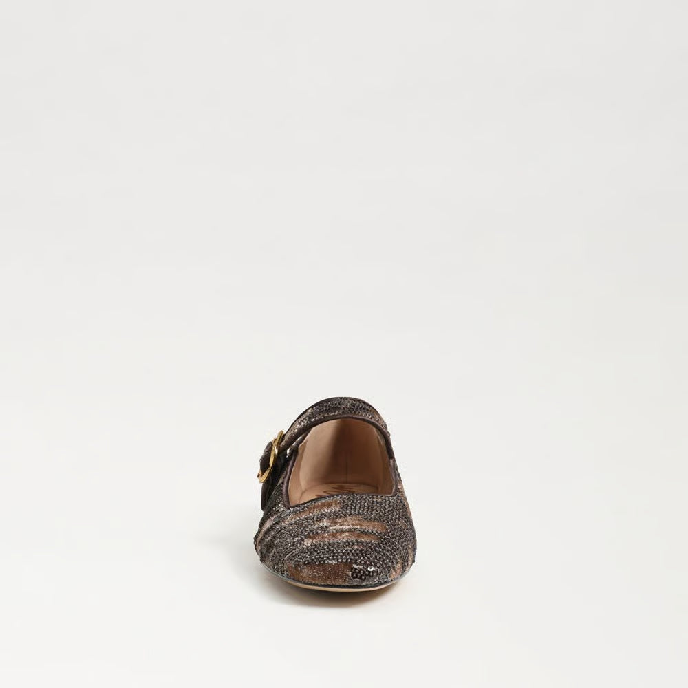Sam Edelman | Michaela Mary Jane Flat in Mushroom Velvet