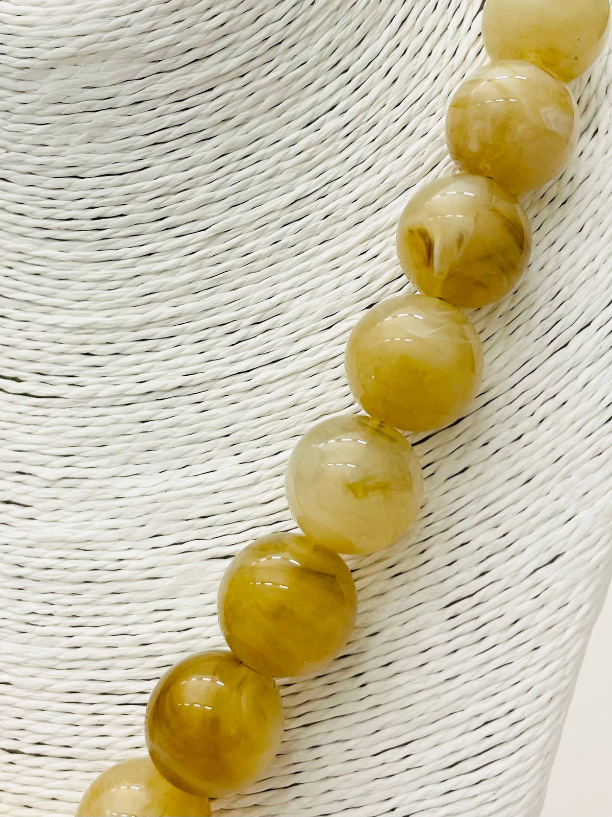 Two Forty Two | CHIC | Pendant on Beaded Necklace - Marbled Sand