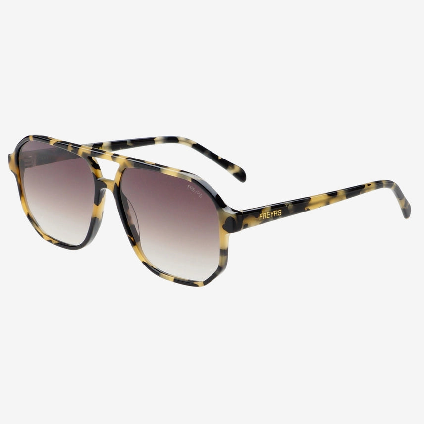 Freyrs | Billie Unisex Aviator Sunglasses-Tortoise